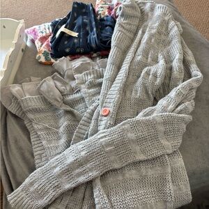 Matilda Jane Gray Striped Cardigan